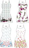 4 DESENHOS VESTIDOS - COD. 001